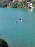 Panorámica desde la casa con turistas.